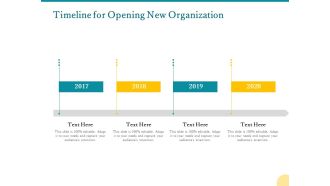 Timeline For Opening New Organization Ppt PowerPoint Presentation File Formats PDF