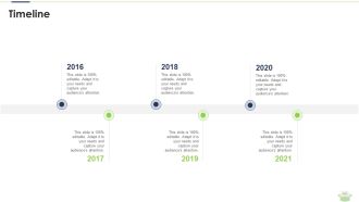 Timeline Goods Slide Pitch Deck Template PDF