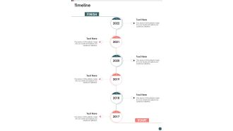 Timeline Request For Proposal Event Planning And Organizing One Pager Sample Example Document