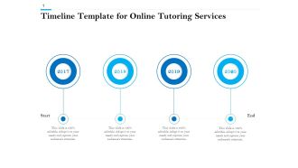 Timeline Template For Online Tutoring Services Ppt PowerPoint Presentation Examples PDF