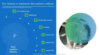 Toolkit For Data Science And Analytics Transition Key Features To Implement Data Analytics Software Elements PDF