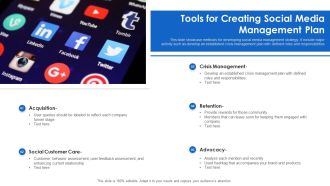 Tools For Creating Social Media Management Plan Ppt Slides Vector PDF