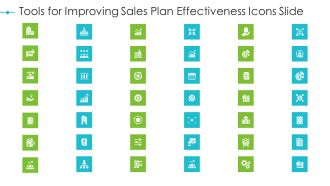 Tools For Improving Sales Plan Effectiveness Icons Slide Summary PDF