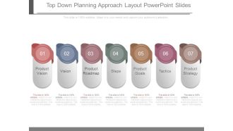 Top Down Planning Approach Layout Powerpoint Slides