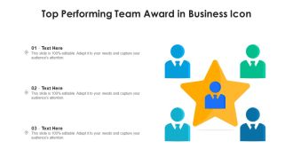 Top Performing Team Award In Business Icon Ppt PowerPoint Presentation File Elements PDF