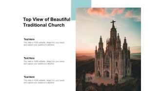 Top View Of Beautiful Traditional Church Ppt PowerPoint Presentation Model Influencers