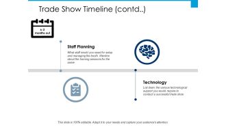 Trade Show Timeline Technology Ppt PowerPoint Presentation Layouts Graphics Tutorials