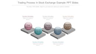 Trading Process In Stock Exchange Example Ppt Slides