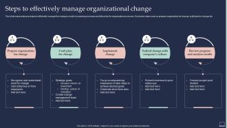 Training Program For Implementing Steps To Effectively Manage Organizational Change Sample PDF