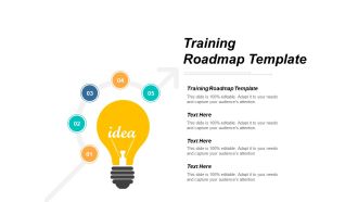 Training Roadmap Template Ppt PowerPoint Presentation Inspiration Smartart Cpb