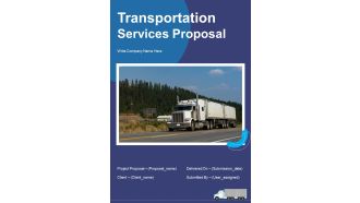 Transportation Services Proposal Example Document Report Doc Pdf Ppt