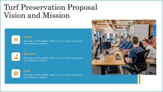 Turf Preservation Proposal Vision And Mission Ppt Styles Graphics Template PDF