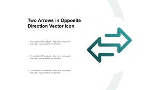 Two Arrows In Opposite Direction Vector Icon Ppt PowerPoint Presentation Inspiration Portfolio