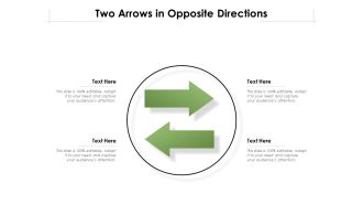 Two Arrows In Opposite Directions Ppt PowerPoint Presentation File Background Image PDF