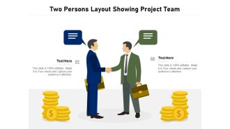 Two Persons Layout Showing Project Team Ppt PowerPoint Presentation Slides Files PDF