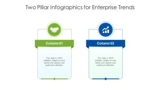 Two Pillar Infographics For Enterprise Trends Ppt PowerPoint Presentation Layouts Clipart Images PDF