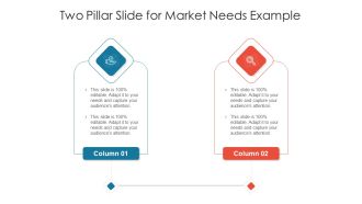 Two Pillar Slide For Market Needs Example Ppt PowerPoint Presentation File Graphics PDF