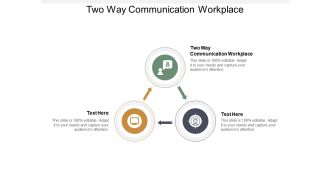 Two Way Communication Workplace Ppt PowerPoint Presentation Model Graphics Design Cpb