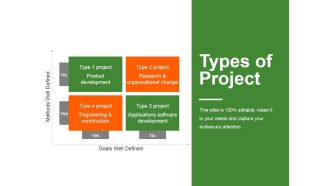 Types Of Project Ppt PowerPoint Presentation Infographics