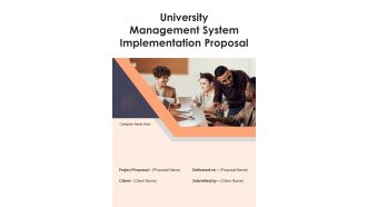 University Management System Implementation Proposal Example Document Report Doc Pdf Ppt
