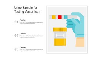 Urine Sample For Testing Vector Icon Ppt PowerPoint Presentation Inspiration Vector PDF