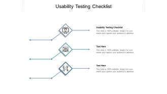 Usability Testing Checklist Ppt PowerPoint Presentation Infographic Template Themes Cpb Pdf