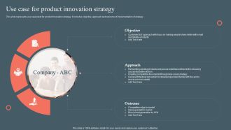Use Case For Product Innovation Strategy Product Development And Management Plan Structure PDF