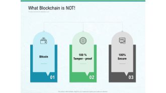 Use Case Of Blockchain Architecture Development What Blockchain Is Not Ppt Slides Tips PDF