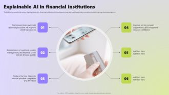 Use Cases Of Explainable AI In Various Sectors Explainable AI In Financial Institutions Structure PDF