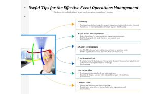 Useful Tips For The Effective Event Operations Management Ppt PowerPoint Presentation File Outfit PDF