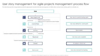 User Story Management For Agile Projects Management Process Flow Slides PDF