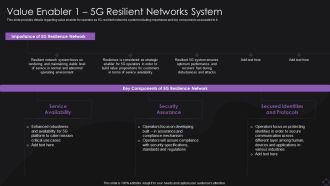 Value Enabler 1 5G Resilient Networks System Brochure PDF