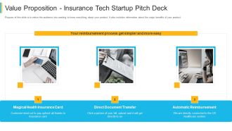 Value Proposition Insurance Tech Startup Pitch Deck Portrait PDF