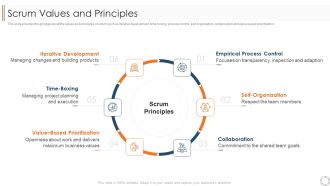 Various Agile Methodologies Scrum Values And Principles Ppt File Tips PDF