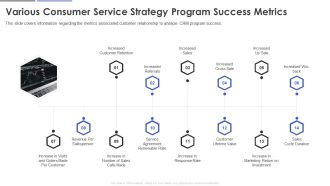 Various Consumer Service Strategy Program Success Metrics Designs PDF