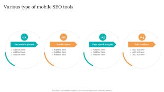 Various Type Of Mobile Seo Tools Search Engine Optimization Services To Minimize Information PDF