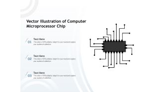 Vector Illustration Of Computer Microprocessor Chip Ppt PowerPoint Presentation Gallery Introduction
