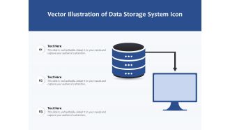 Vector Illustration Of Data Storage System Icon Ppt PowerPoint Presentation Gallery Graphics Pictures PDF