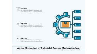 Vector Illustration Of Industrial Process Mechanism Icon Ppt PowerPoint Presentation Visual Aids PDF