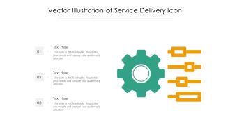 Vector Illustration Of Service Delivery Icon Ppt PowerPoint Presentation Ideas Skills PDF