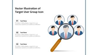 Vector Illustration Of Target User Group Icon Ppt PowerPoint Presentation Inspiration Background Images PDF