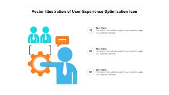 Vector Illustration Of User Experience Optimization Icon Ppt PowerPoint Presentation Pictures Example PDF