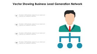 Vector Showing Business Lead Generation Network Ppt PowerPoint Presentation Gallery Icons PDF