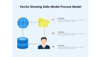 Vector Showing Data Model Process Model Ppt PowerPoint Presentation File Background PDF