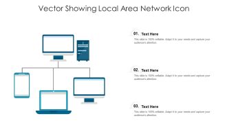 Vector Showing Local Area Network Icon Ppt PowerPoint Presentation File Picture PDF