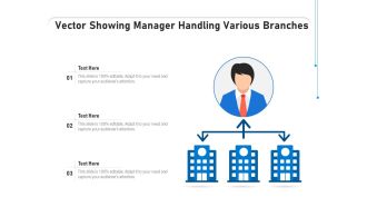 Vector Showing Manager Handling Various Branches Ppt PowerPoint Presentation File Template PDF