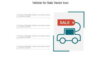 Vehicle For Sale Vector Icon Ppt PowerPoint Presentation File Visuals PDF