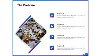 Venture Capital Funding For Firms The Problem Ppt Summary Slide PDF