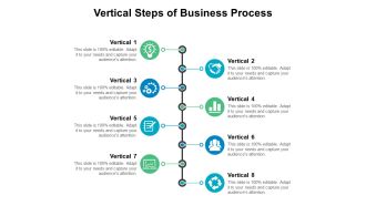 Vertical Steps Of Business Process Ppt PowerPoint Presentation Professional Visual Aids PDF