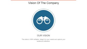 Vision Of The Company Template 2 Ppt PowerPoint Presentation Gallery Graphics Example